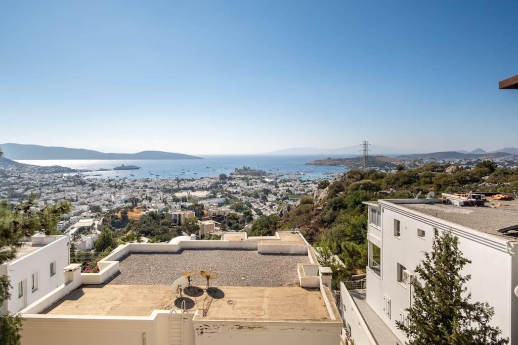 Bodrum Burcu Residence, Magnificent Sea View, Cozy, Free Otopark, Free Wifi Kültér fotó