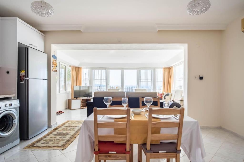 Bodrum Burcu Residence, Magnificent Sea View, Cozy, Free Otopark, Free Wifi Kültér fotó